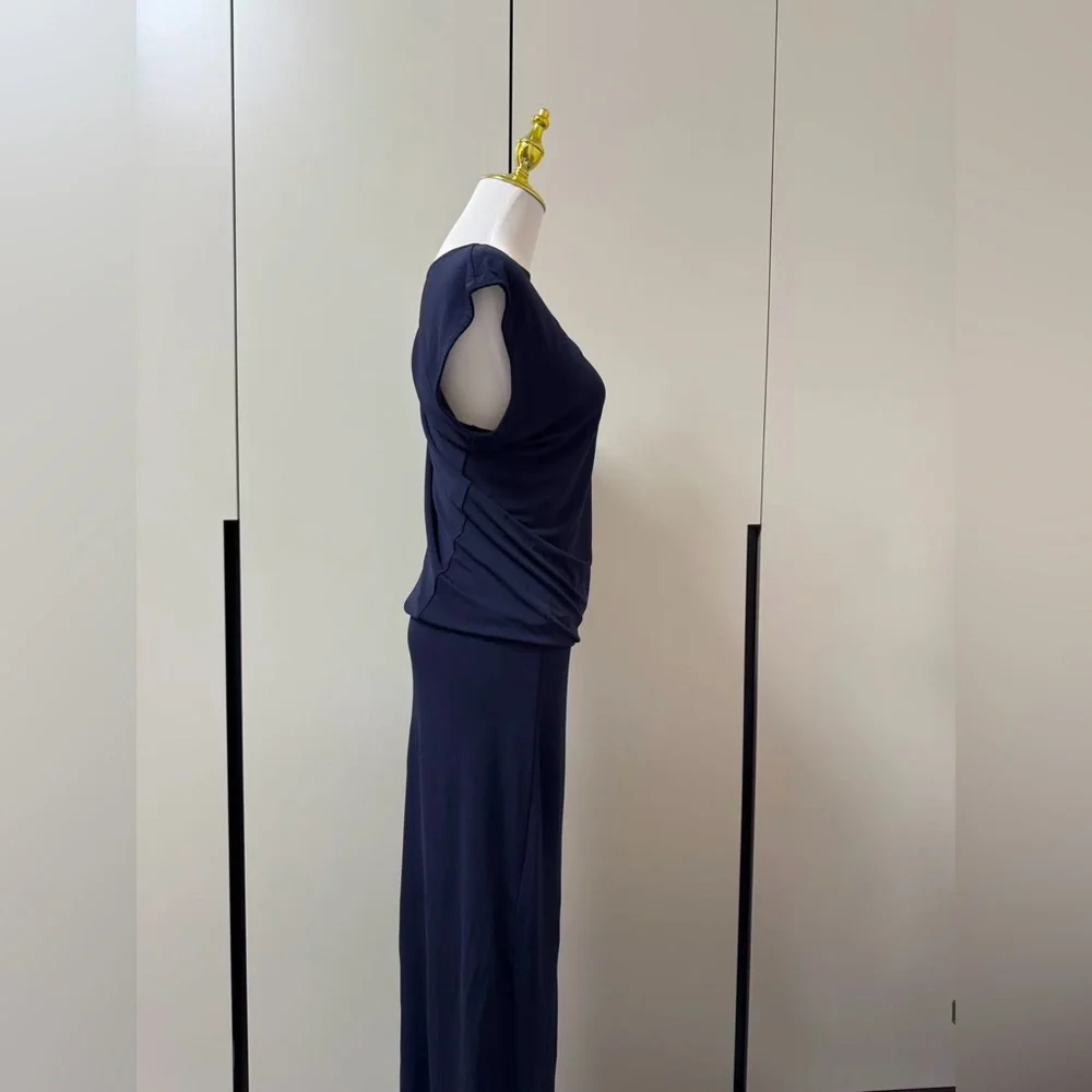 cult gaia Navy One-Shoulder Maxi Dress - Picture 2 of 8